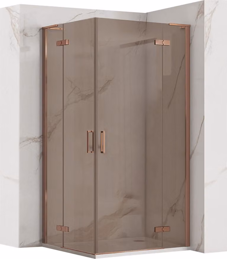 Cabina Doccia Rea Hugo Double 90X90 Brush Copper