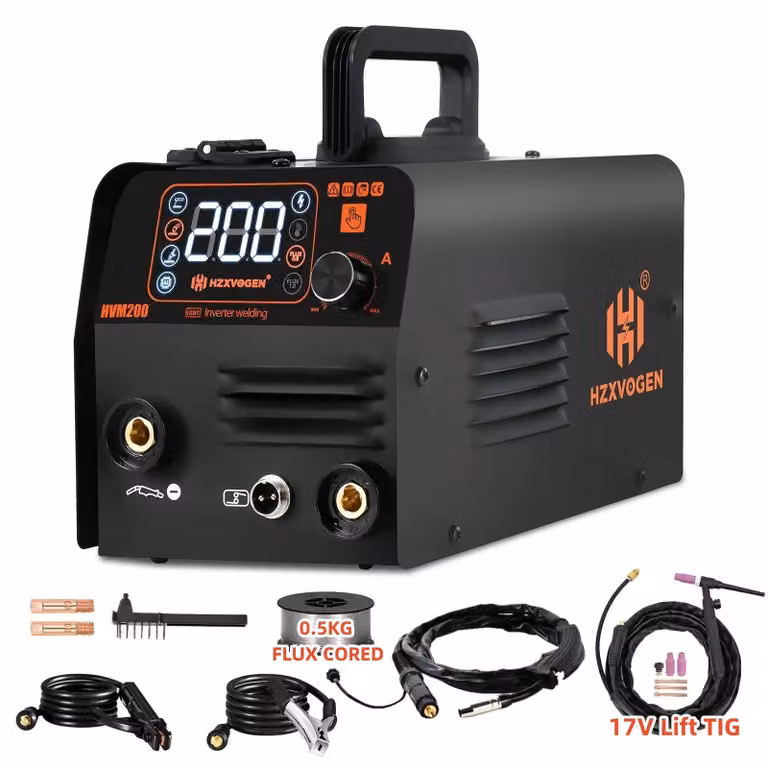 Hzxvogen - Saldatrice - Saldatrice elettrica - 3 in 1 MIG/TIG/MMA - Senza gas per saldatura a punti in ferro