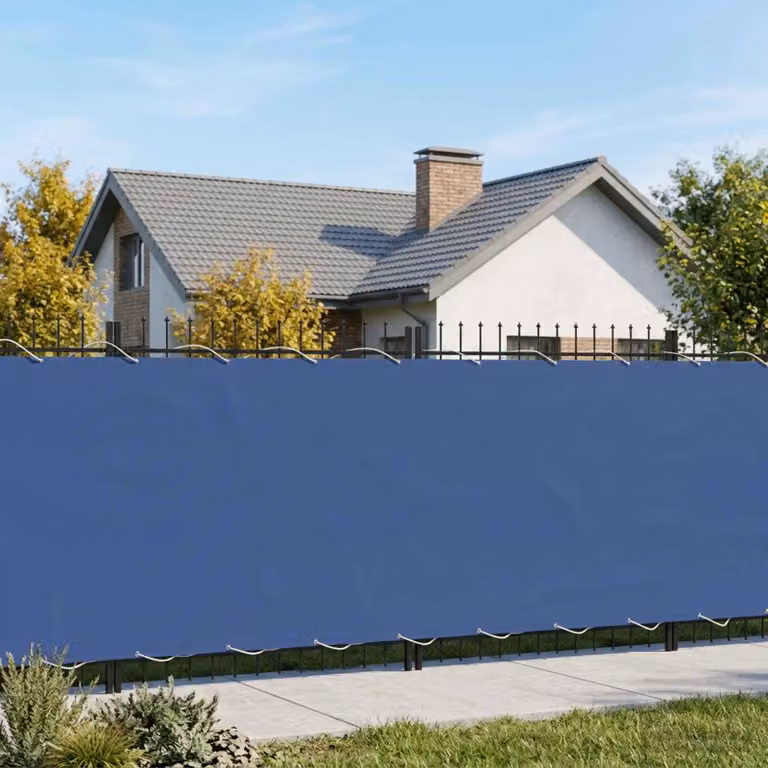 Schermo di privacy per balcone vidaXL in poliestere blu, H: 180 cm, L: 1000 cm
