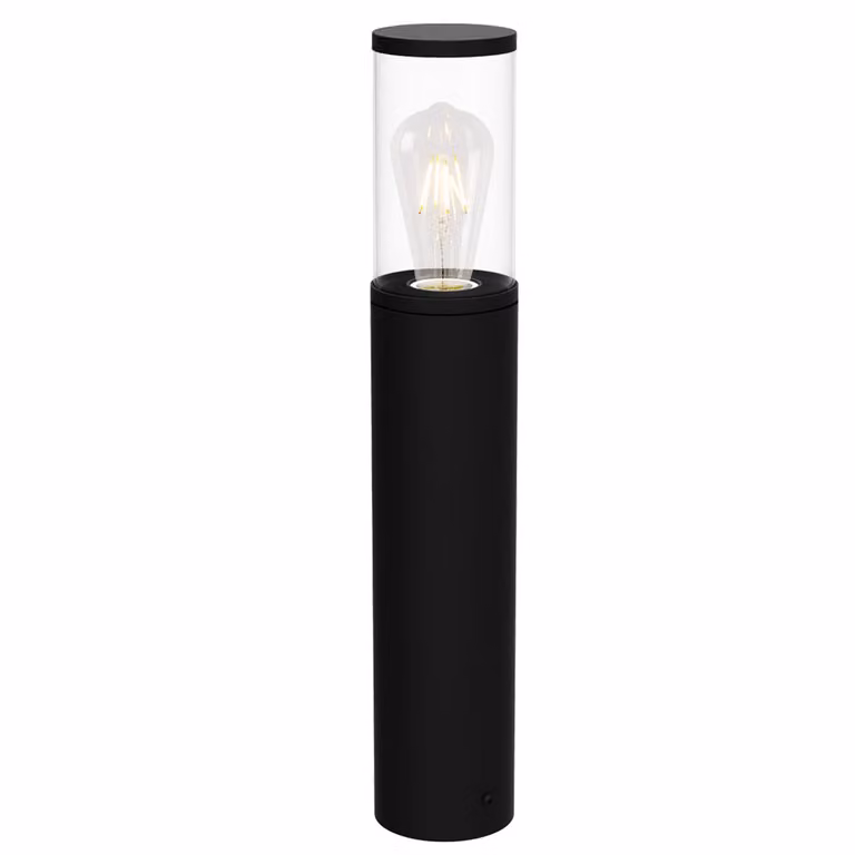 Rabalux 7503 Wellington, lampada da terra per esterni, E27, alluminio, nero, moderna, 80cm