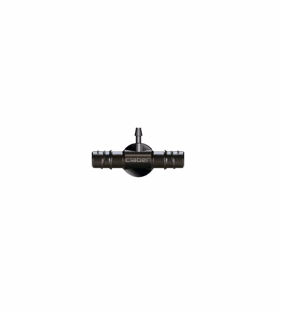 Set di 2 raccordi Claber 1/2" - 1/4" colore nero
