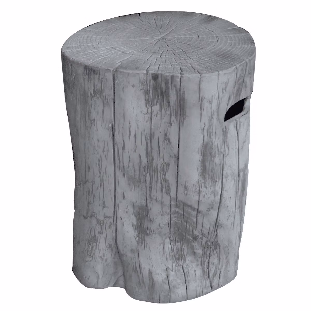 ELEMENTI Abdeckung für 11kg Gasflasche Baumstamm-Optik Classic Grey ca. 47x50x62cm