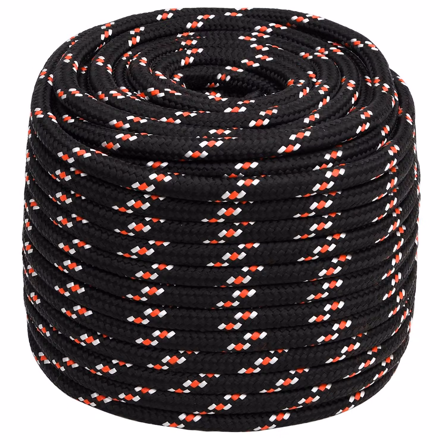 Corda multiuso vidaXL in plastica, diametro 14 mm, lunghezza 25 m, Nero e Rosso