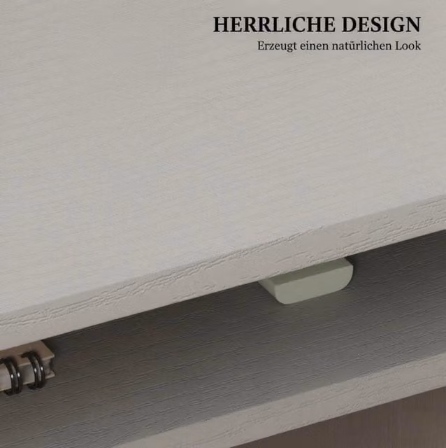 Scrivania compatta in truciolato grigio con ripiano, 90x50x74 cm, ideale per home office e spazi ridotti