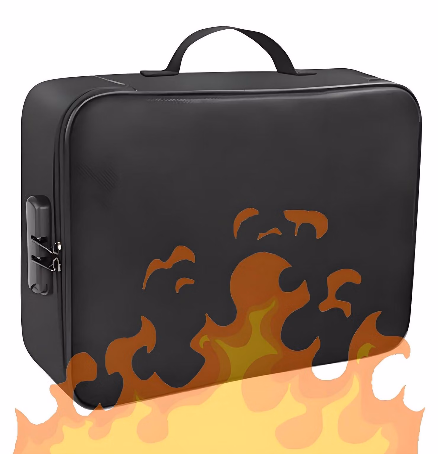 Scatola portadocumenti ignifuga, a tre scomparti - 36,8 x 27,9 x 10,2 cm - Impermeabile