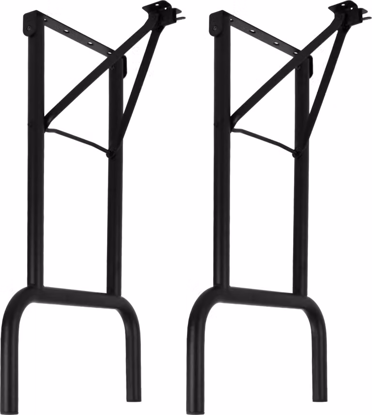Natural Goods Berlin 2x telaio per tenda da birra in metallo nero per set di tende da birra pieghevoli - gambe del tavolo, gambe della panca per tavolo da birra, set di panche da birra per esterni - telaio del tavolo 70 cm x 42 cm, nero