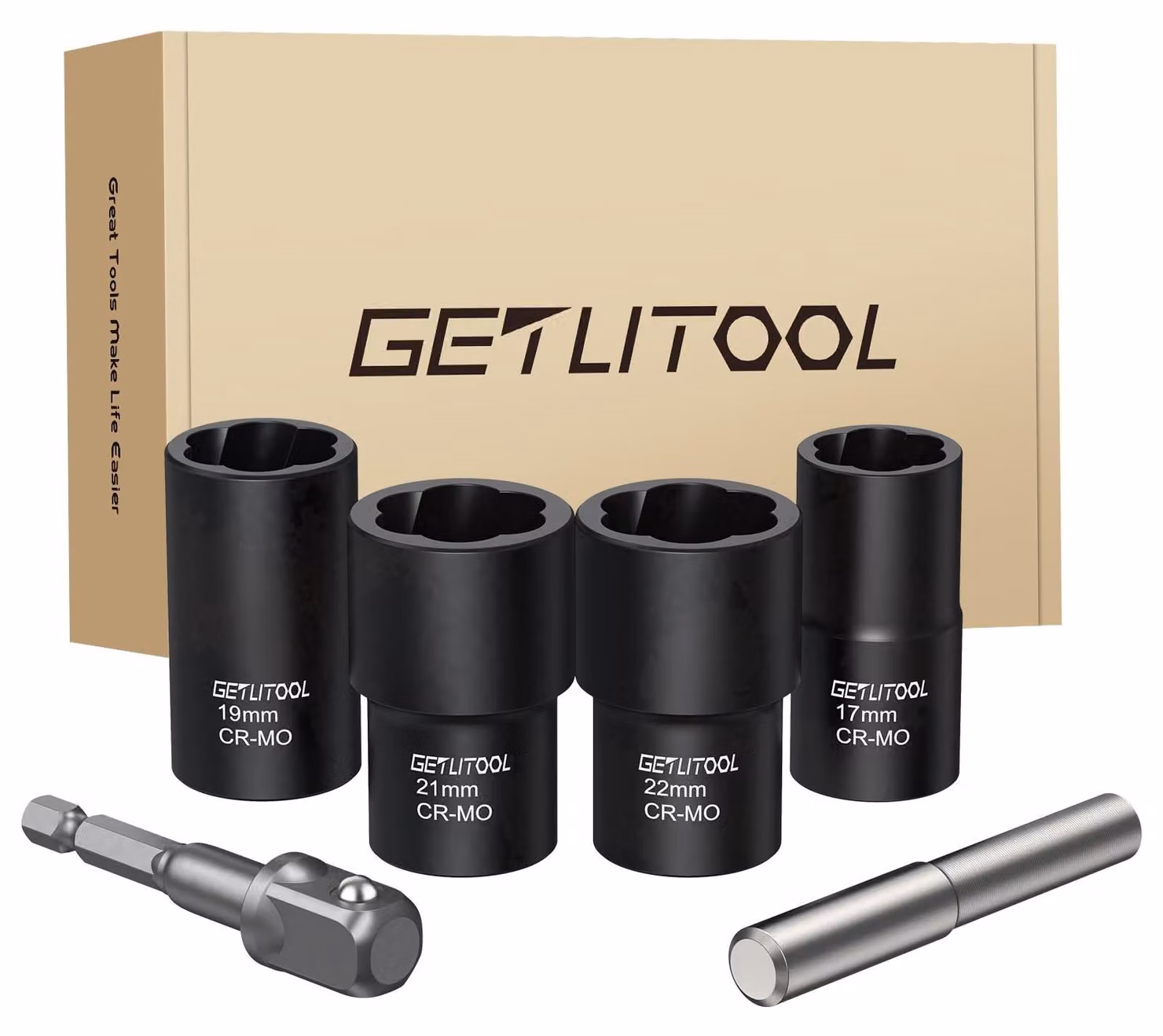Solidchoice - Set di 4 utensili per rimuovere bulloni e dadi