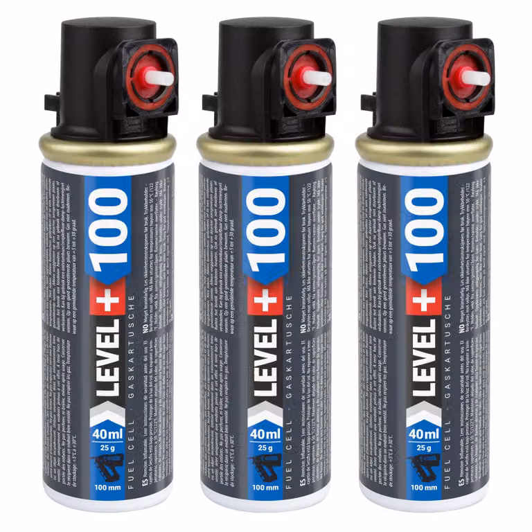 Cartuccia di ricambio LEVEL+ per chiodatrice, confezione da 3 pezzi, cartuccia da 100 mm, 40 ml, L+100