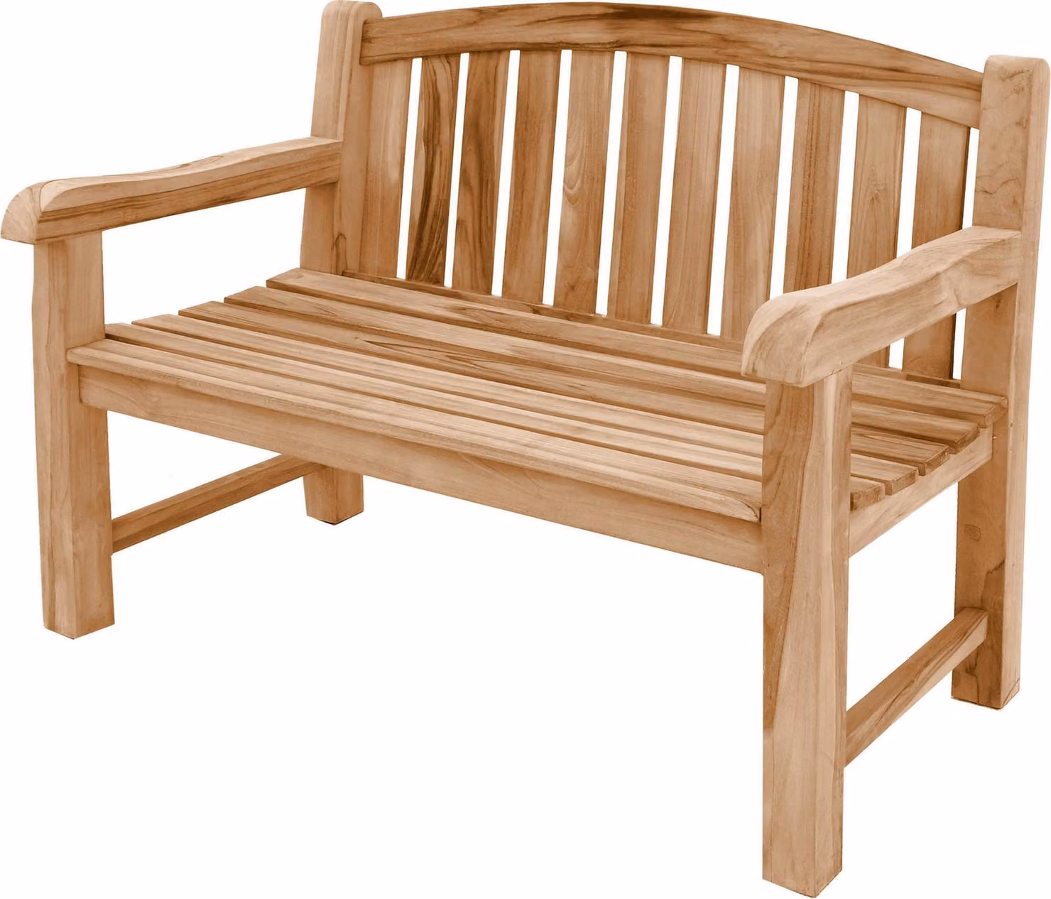 Teakholz Bank Extra Stark Bari 120cm Massivholz Wetterfest