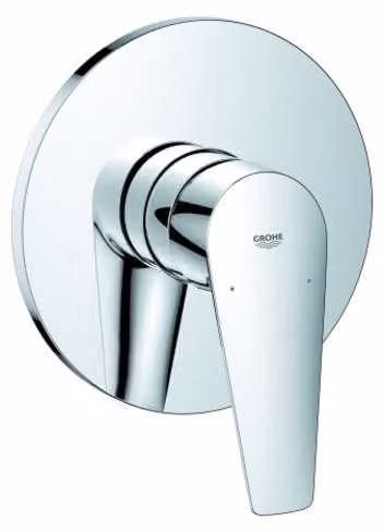 Grohe BauEdge Mitigeur monocommandé pour douche, montage encastré, 24161001, 24161001