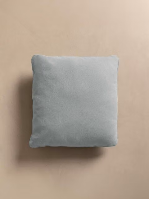 Cuscino quadrato Bloq light mint Kenay Home in cotone lavabile con fodera rimovibile L/P/H: 45 x 45 x 45 cm
