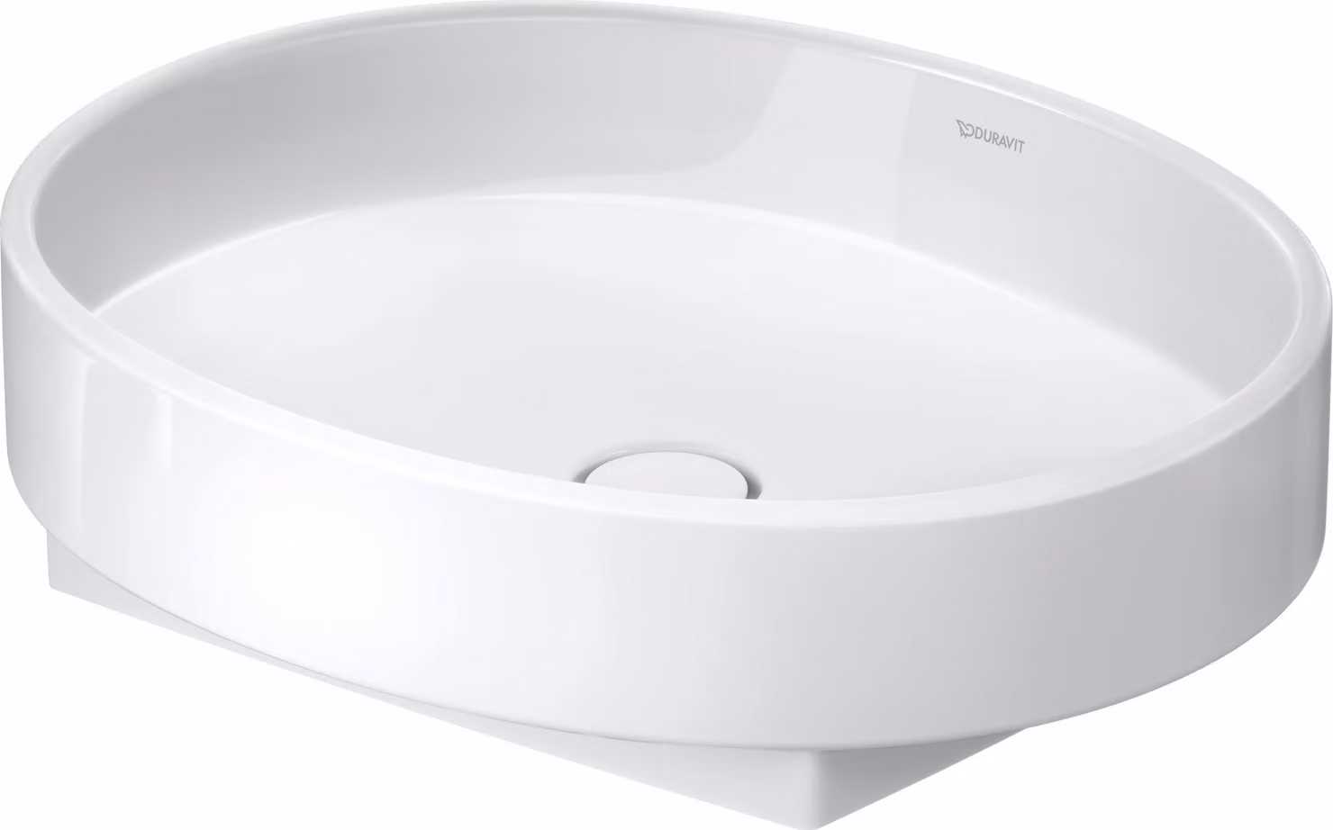 Duravit Balcoon vasque à poser, polie, sans trou pour robinet, ovale, 550×450mm, 241055AA79, 241055AA79