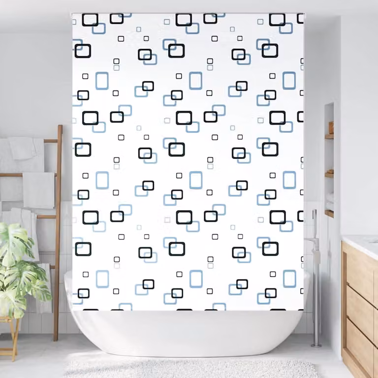 vidaXL Tenda a Rullo Doccia 150x240 cm Larghezza Tessuto 146 cm