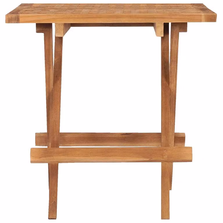 Tavolo da Giardino Pieghevole 50x50x50 cm in Massello di Teak