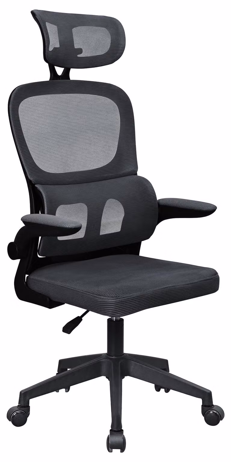Mars Gaming MGC-ERGOPRO, Sedile imbottito, Schienale in mesh, Nero, Nero, Cotone, Mesh
