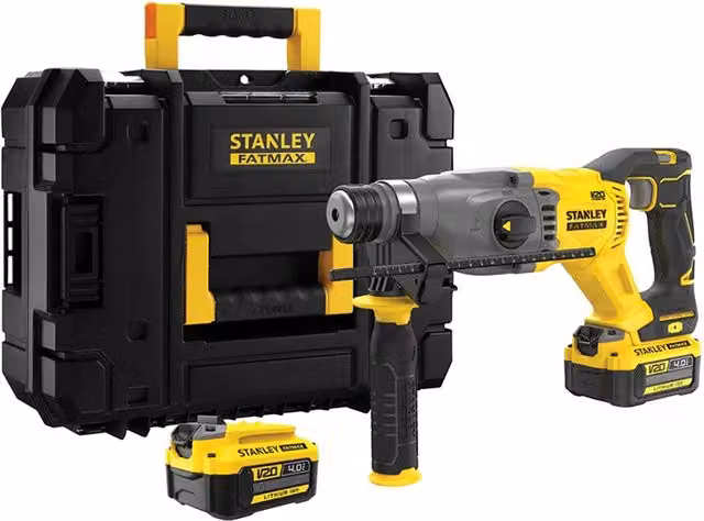 Tassellatore Stanley Fatmax SFMCH900M22 Giallo con 2 Batterie Ricaricabili, Caricabatterie e Valigetta