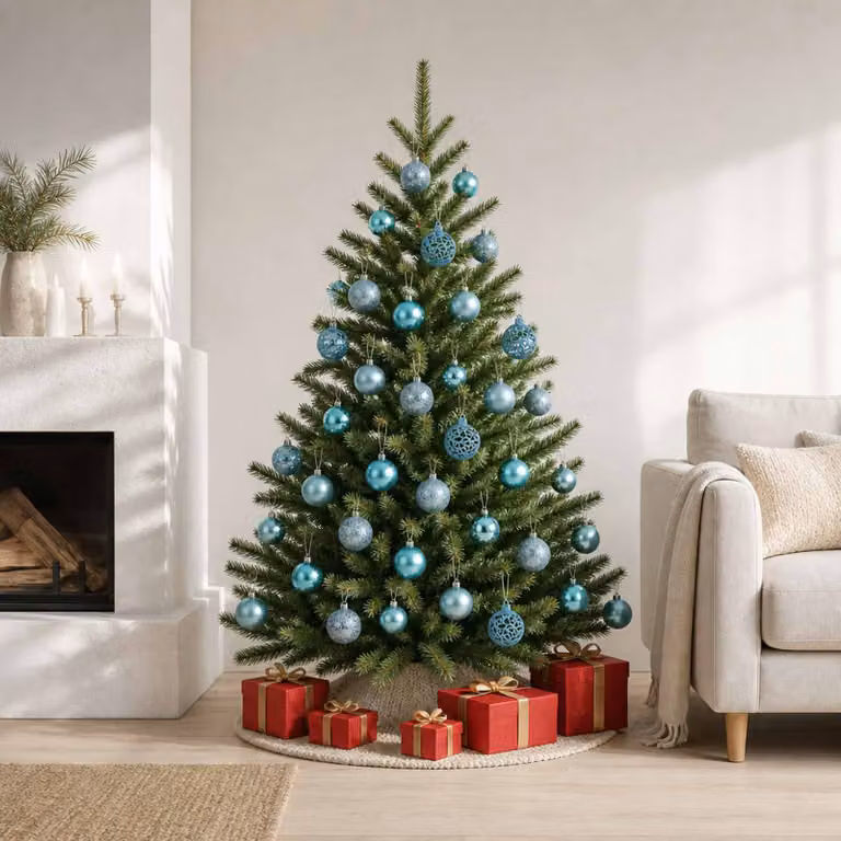 vidaXL Palline di Natale 100 pz Turchesi 3 / 4 / 6 cm