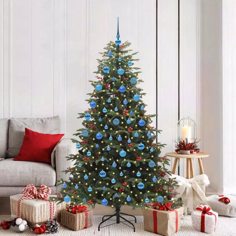 Maison Exclusive - Albero di Natale artificiale con 300 LED e supporto verde 180 cm