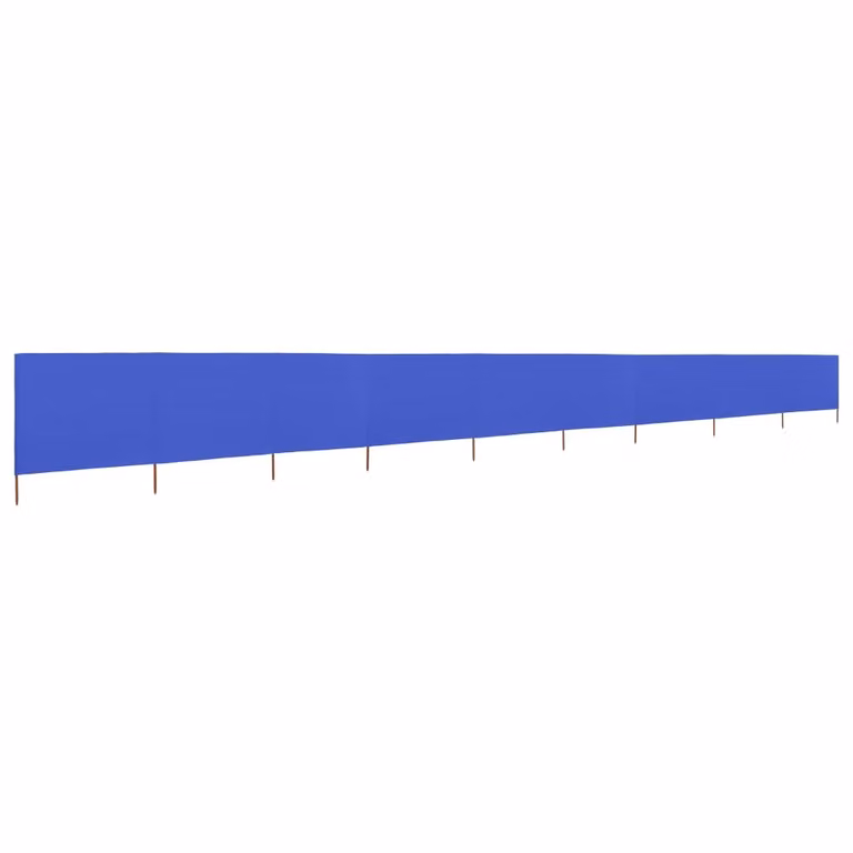 vidaXL 9 pezzi tessuto frangivento 1200 x 120 cm azzurro