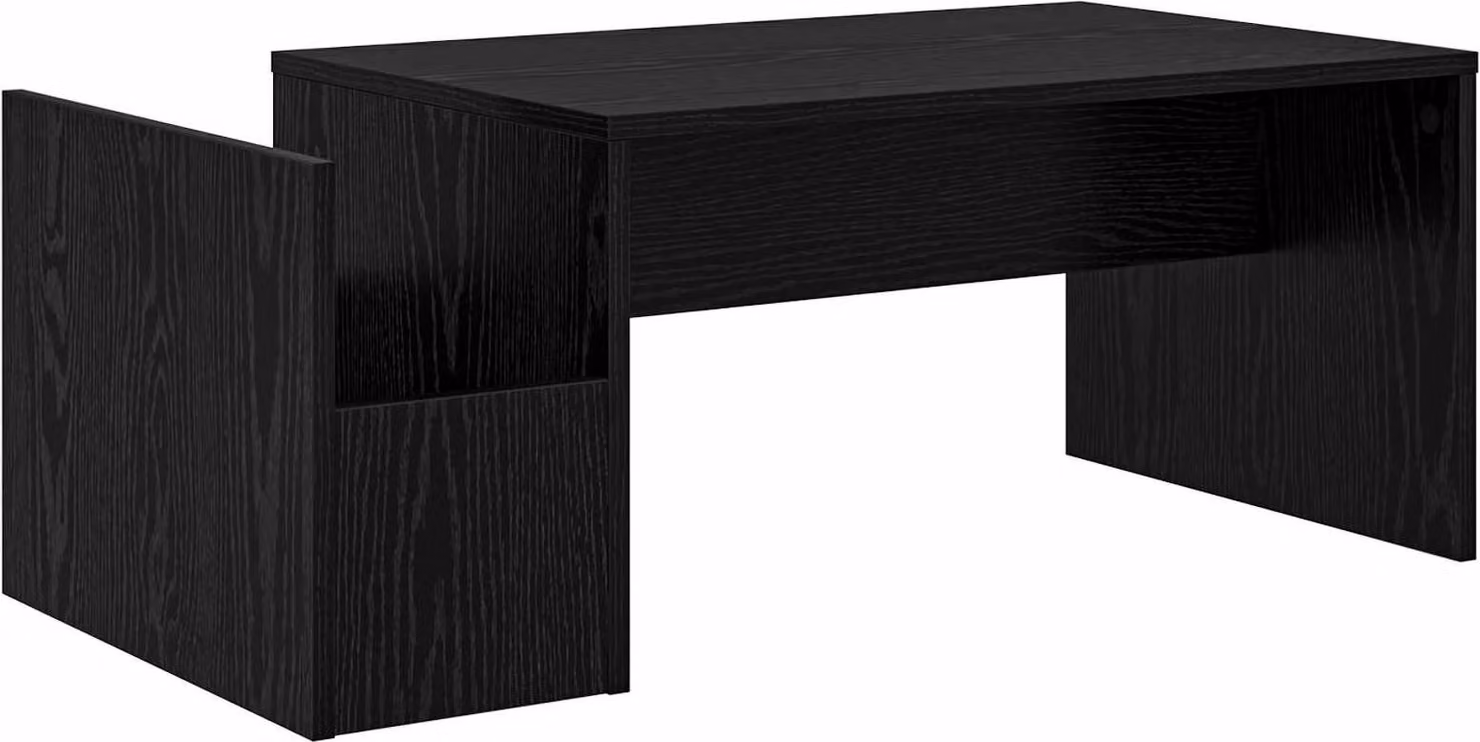 Tavolino da salotto Rovere Nero 90 x 45 x 35 cm