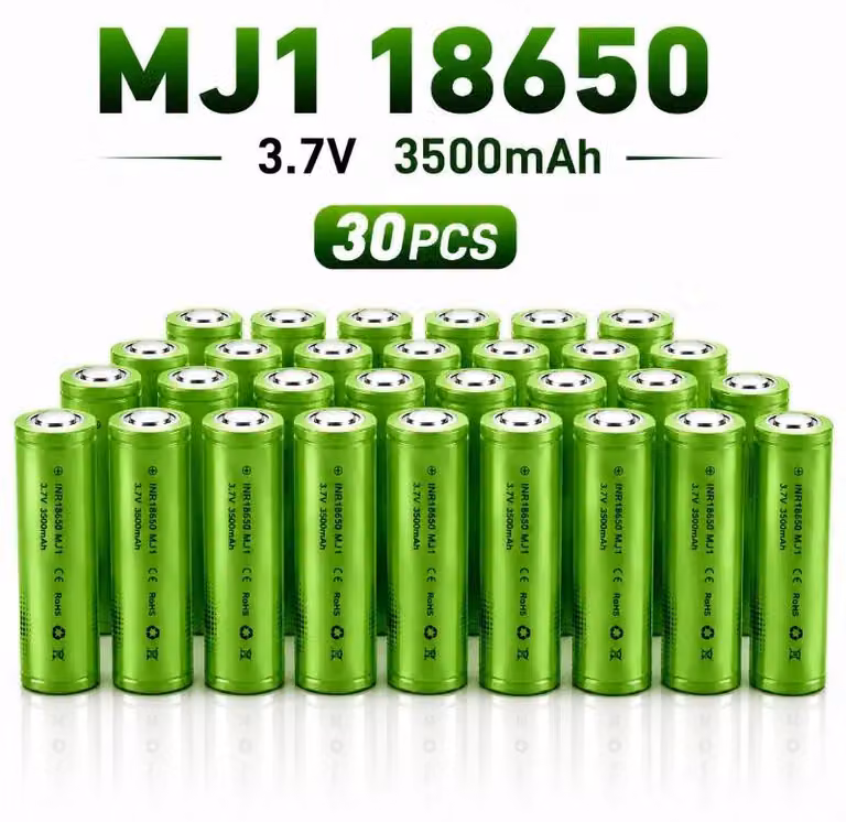 Batterie agli ioni di litio 18650 - INR18650 MJ1 - Confezione da 30 - 3500 mAh - 3,7 V - Ricaricabili