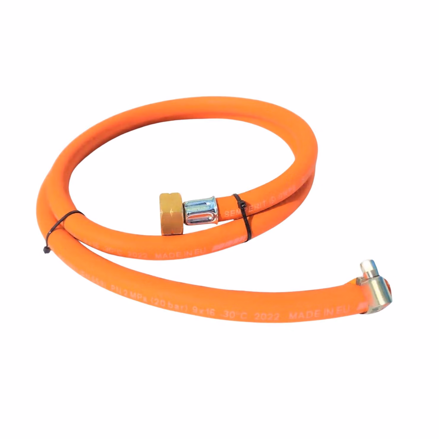 Tubo flessibile per gas propano-butano Zatechs 15 m 20 bar Ø 9,0 mm 21,8 mm filettatura sinistrorsa x estremità aperta incl. fascetta Bombola del gas 11 kg Barbecue a gas Riscaldamento