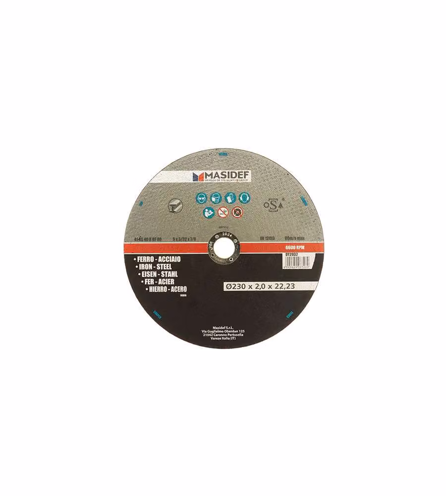Disco taglio D.230x2,0mm acciaio ferro