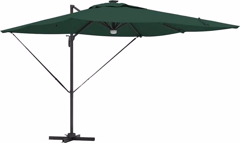 Parasol Roma Verde 286 x 284 x 270 cm Alluminio e Poliestere