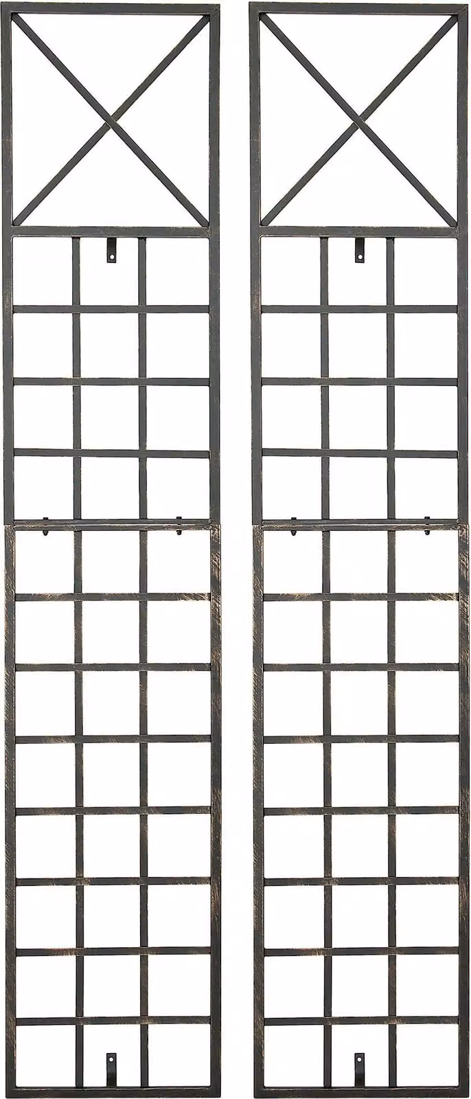 set di 2 strutture per arrampicata - progetto per il giardino - design artigianale e stabile | colore: bronzo