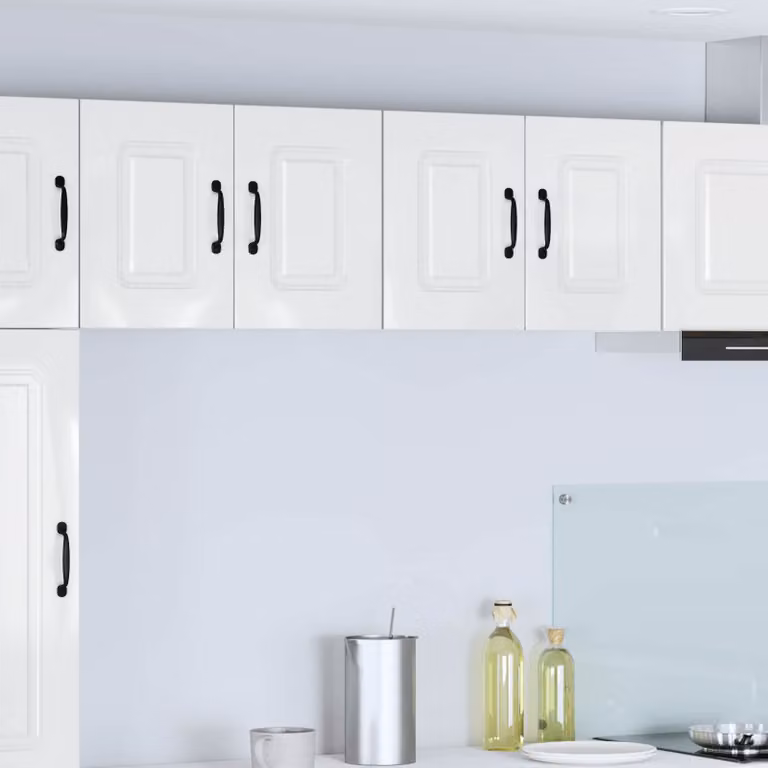 vidaXL Pensile da cucina Kalmar Bianco Lucido L 60 cm x P 31 cm x H 40 cm