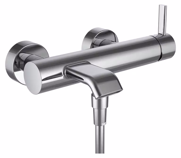 LAUFEN MEDA Mitigeur de bain, apparent, avec accessoires, chromé, HF506660100600, HF506660100600