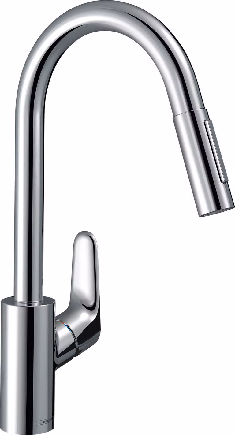 hansgrohe Focus M41 Mitigeur monocommandé pour cuisine 240, éco, 2 types de jet, 31833000, 31833000