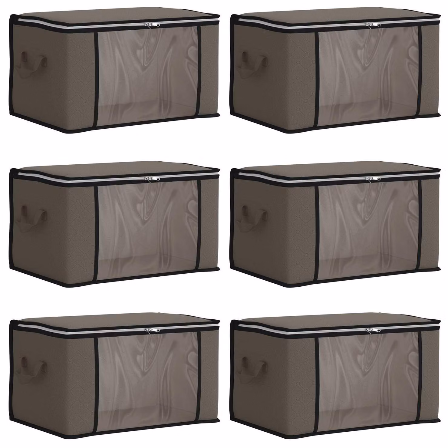 Scatola di stoccaggio con finestra laterale trasparente 6 pcs