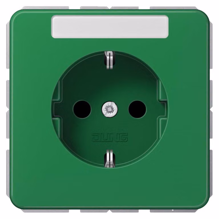 Presa Jung SCHUKO 16A 250V con campo di etichettatura CD 1520 BFNA GN