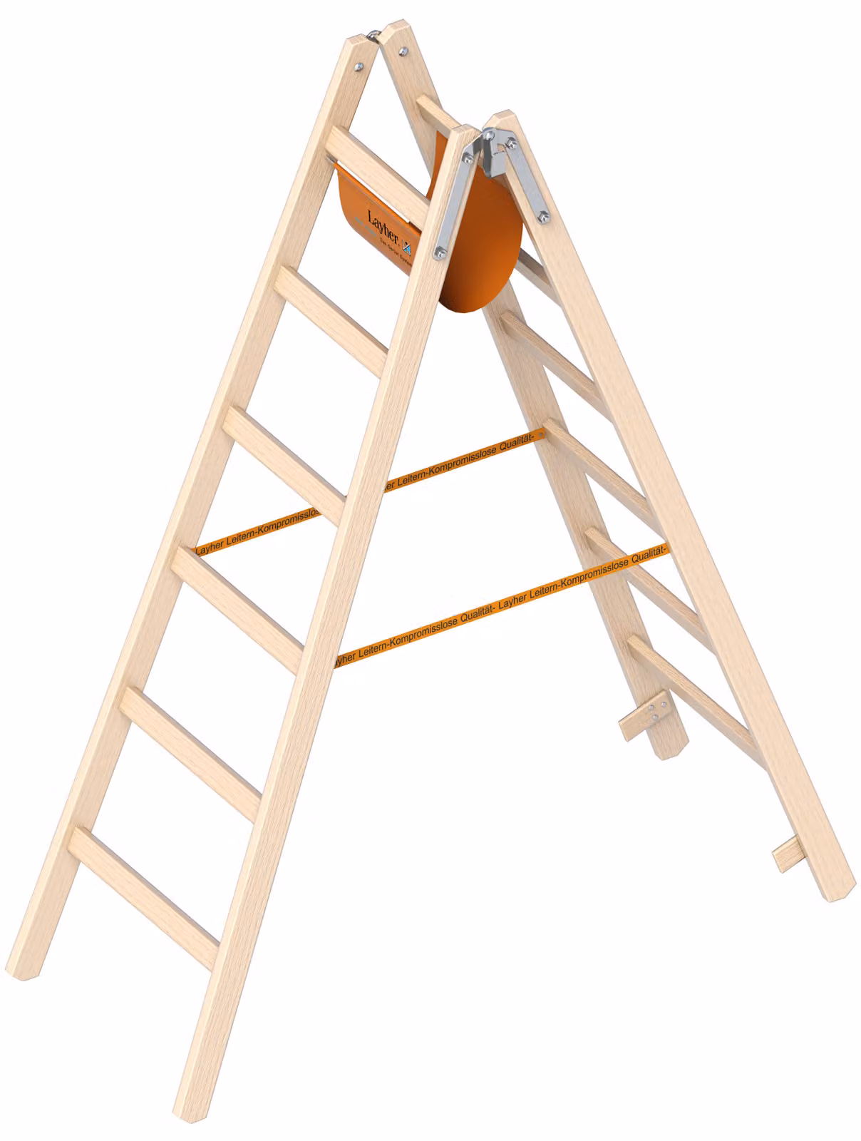Layher Holzstehleiter 1038 2x6 Sprossen