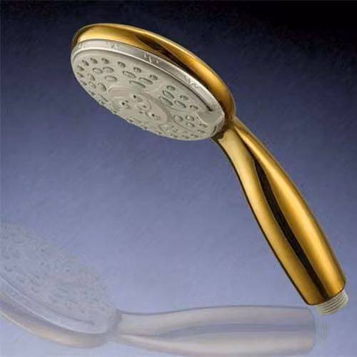 Doccia a mano dorata per il bagno | Soffione doccia in acciaio inossidabile | Soffione doccia per il benessere