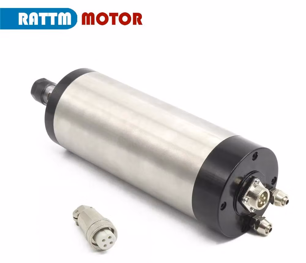 Motore Spilmotor a raffreddamento ad acqua - 1,5 kW - Mandrino ER16 - 220V - Componente per fresatrice CNC