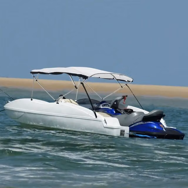 Bimini di Prua Pareti Laterali Rete 4 Archi 243x(185-198)x137cm 94851