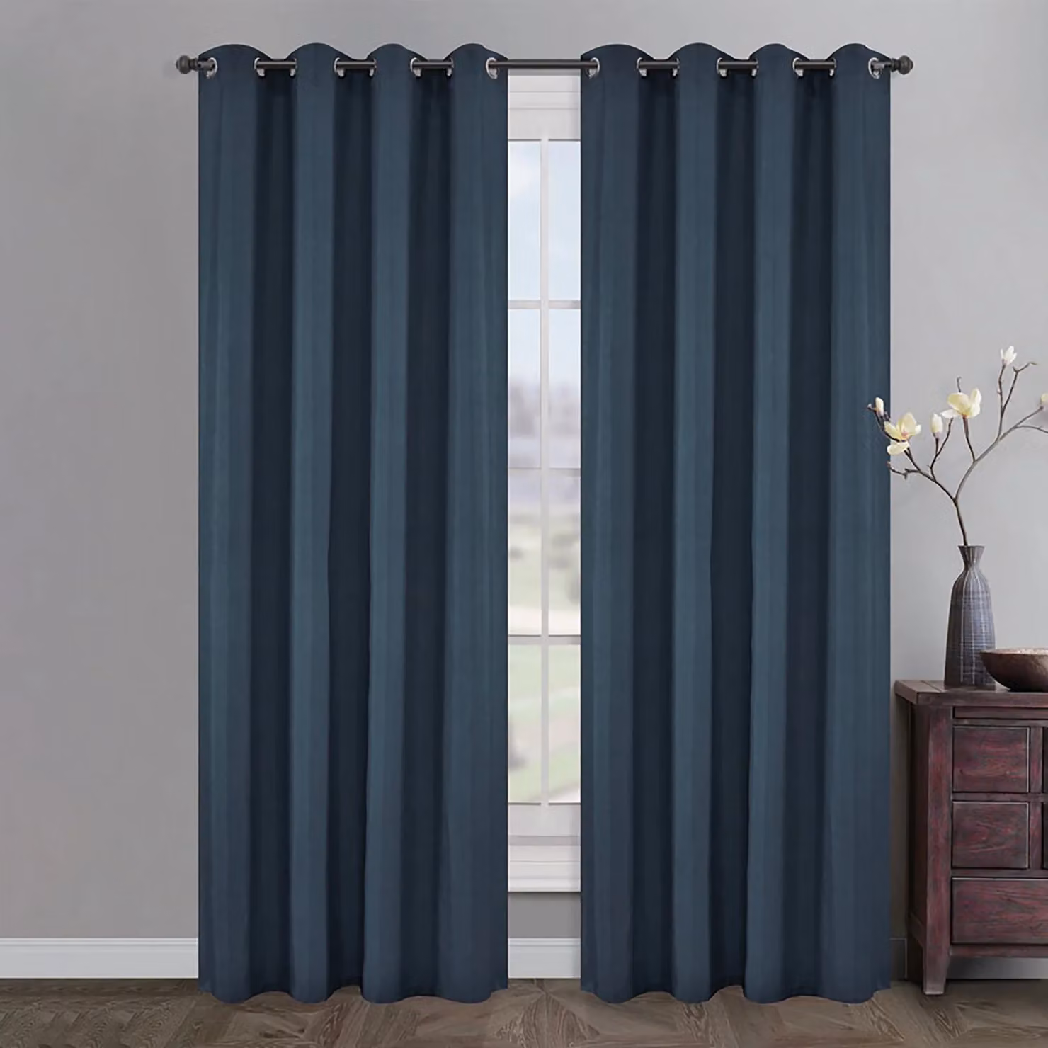 Tenda Seba Fratelli Zambetti colore Petrolio L: 140 cm, H: 280 cm