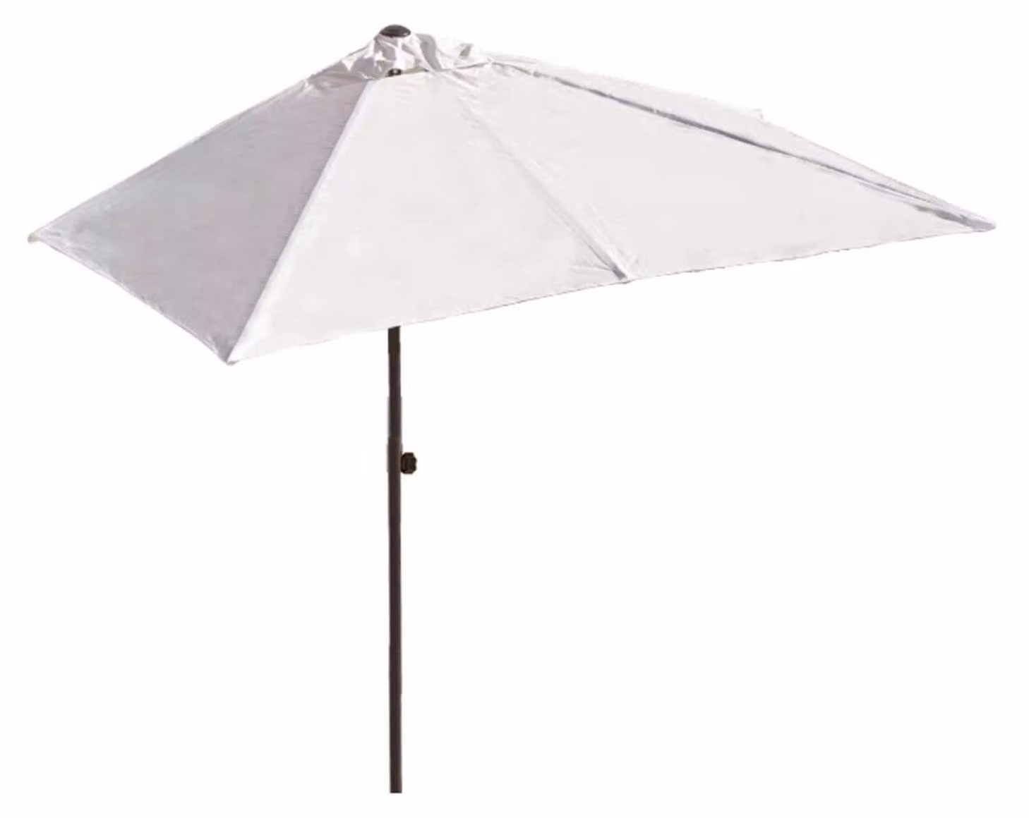 Ombrellone a forma di semicircolo, rettangolare, dimensioni 200x100 cm o 250x130 cm, realizzato in poliestere con protezione UV30+
