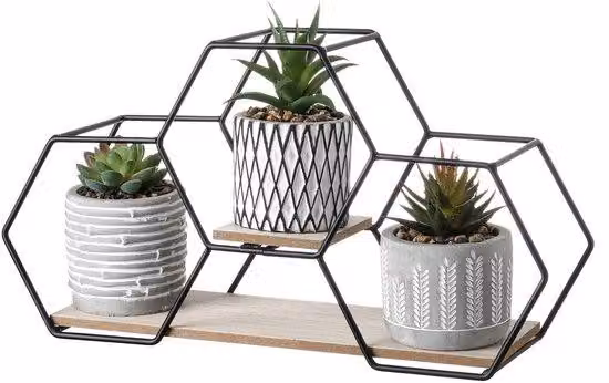 Set di piante artificiali moderne con fiori in Vetroceramica e supporto in metallo effetto legno, ideale per il soggiorno o come decorazione da tavola, set da 3 pezzi