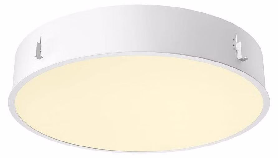 SLV MEDO 60, plafoniera da incasso, cornice, 3000/4000K, 80°, IP20, rotonda, bianco 1008633