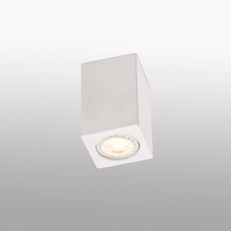 Plafoniera quadrata SVEN Bianco