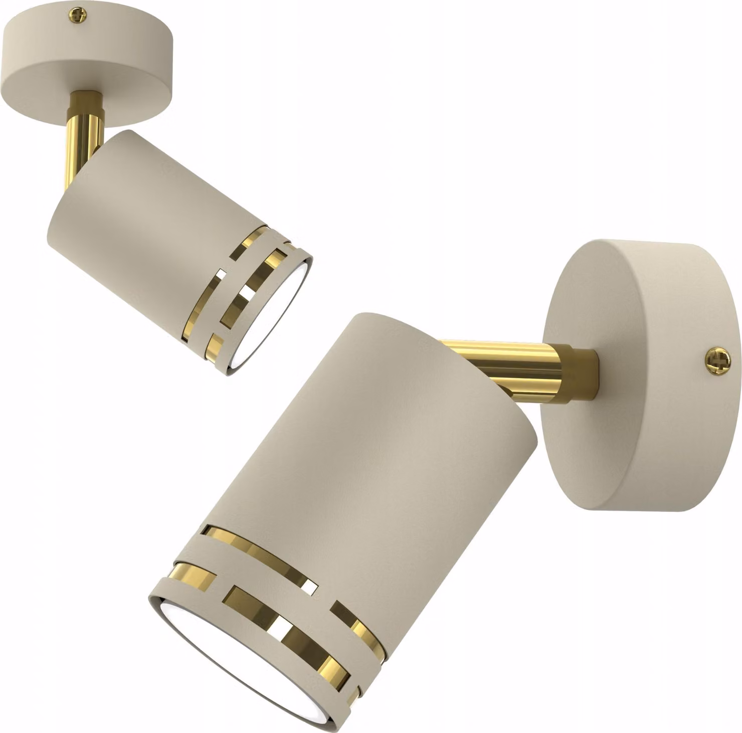 Applique, plafoniera, color cashmere, orientabile, LED GU10, lampada polacca