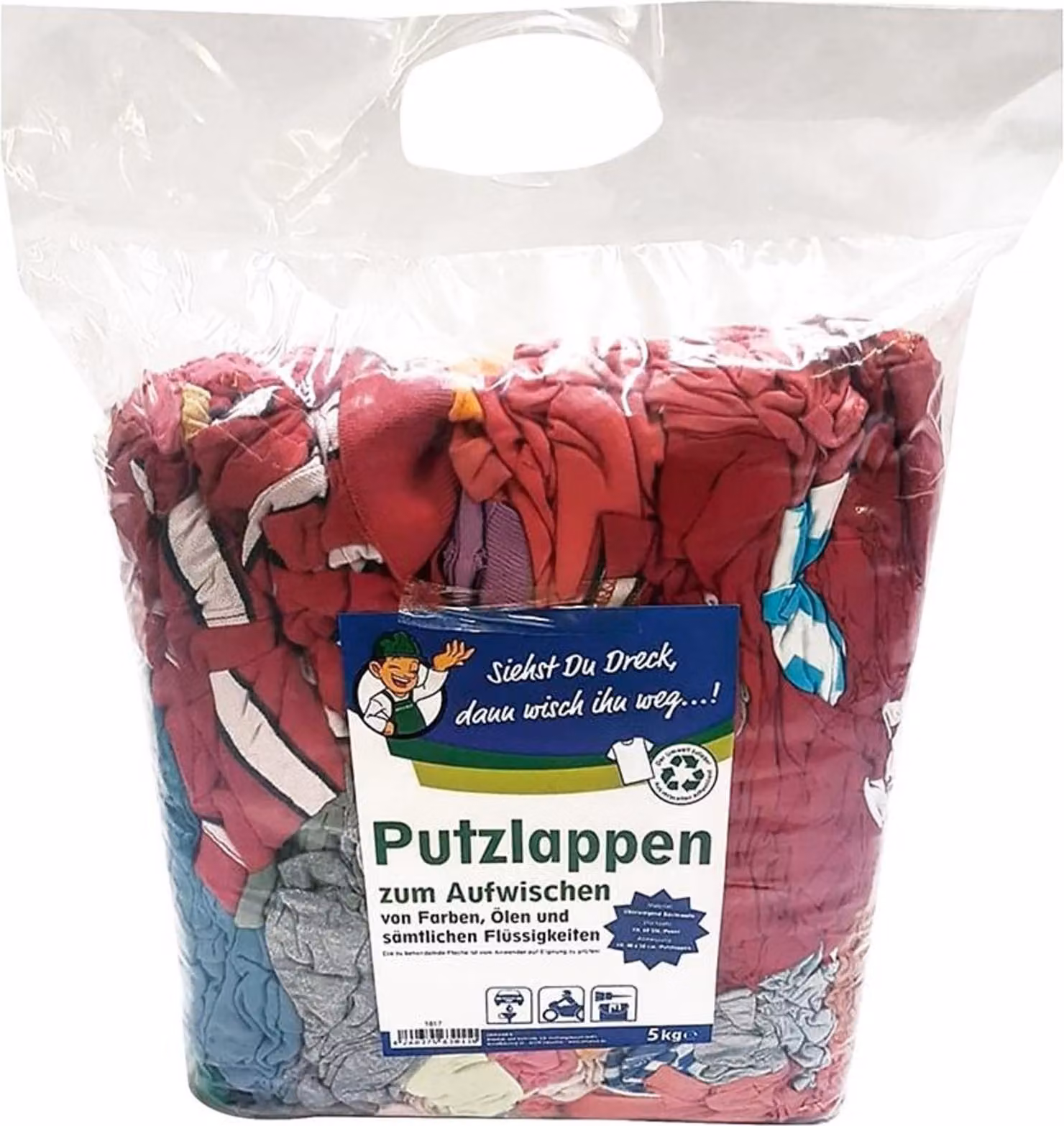 Panni per la pulizia confezione speciale 2,5 kg, colorati