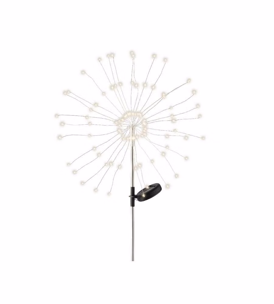 Lumineo Lampada Giardino LED Solare 105 cm Bianco Caldo Waterproof