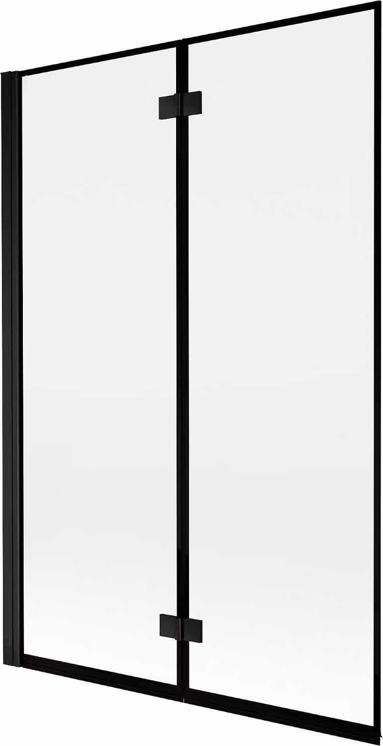 Mexen Mist paratia per doccia a 2 ante sinistra 120 x 150 cm, cornice nera, nero - 8A9-120-002-70-70-L