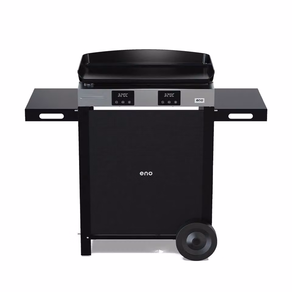 Plancha elettrica con Carrello Initial 65, Inox e nero - Enò