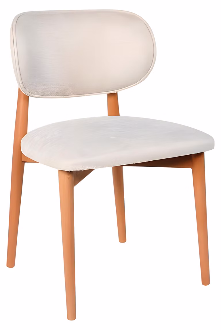 Exklusiver Weißer Lehnstuhl Edle Küchenstühle Designer Textilstühle