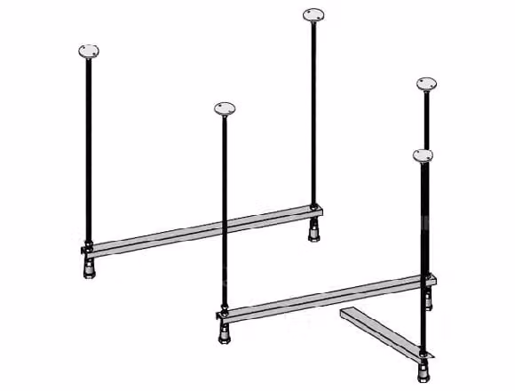 Jika Tigo - Gambe da bagno con pannello, metallo H2962970000001